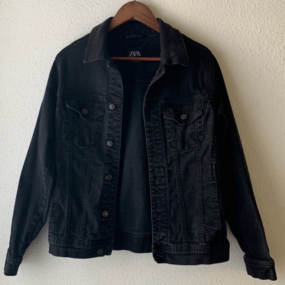 Zara Black Denim Jacket